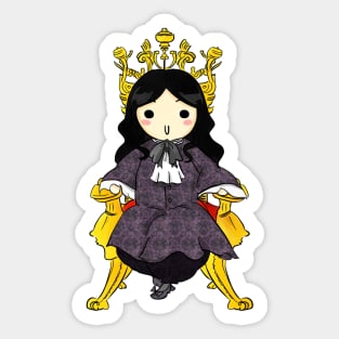 Chibi Philippe on the Golden Throne Sticker